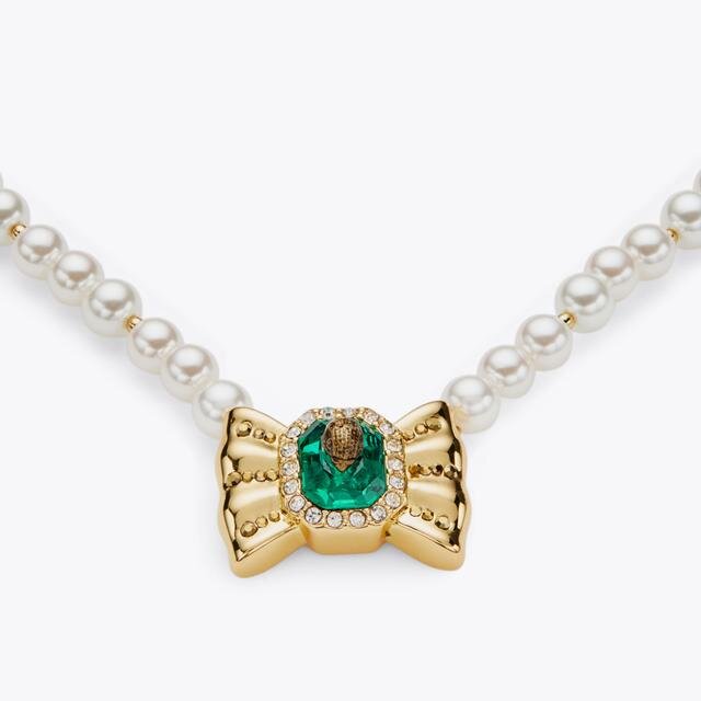 Bow Pearl Necklace Bow Pearl Necklace