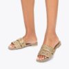 Crystal Chain Flat Sandal