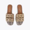 Crystal Chain Flat Sandal