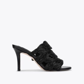 Crystal Chain Mule Heel