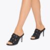 Crystal Chain Mule Heel