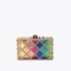 Crystal Quilt Box Clutch Bag Crystal Quilt Box Clutch Bag