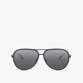 Large Shoreditch Crystal Aviator Sunglasses