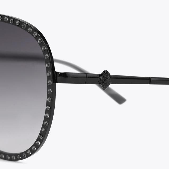Large Shoreditch Crystal Aviator Sunglasses Large Shoreditch Crystal Aviator Sunglasses
