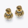 Pave Bubble Stud Earrings