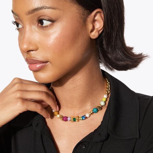 Pave Charm Necklace Pave Charm Necklace
